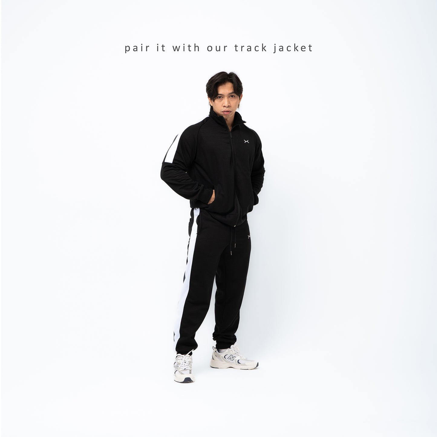 Track Pants Sport Fleece Game series FCS-052 Jacket Olahraga Lari Gym Basket