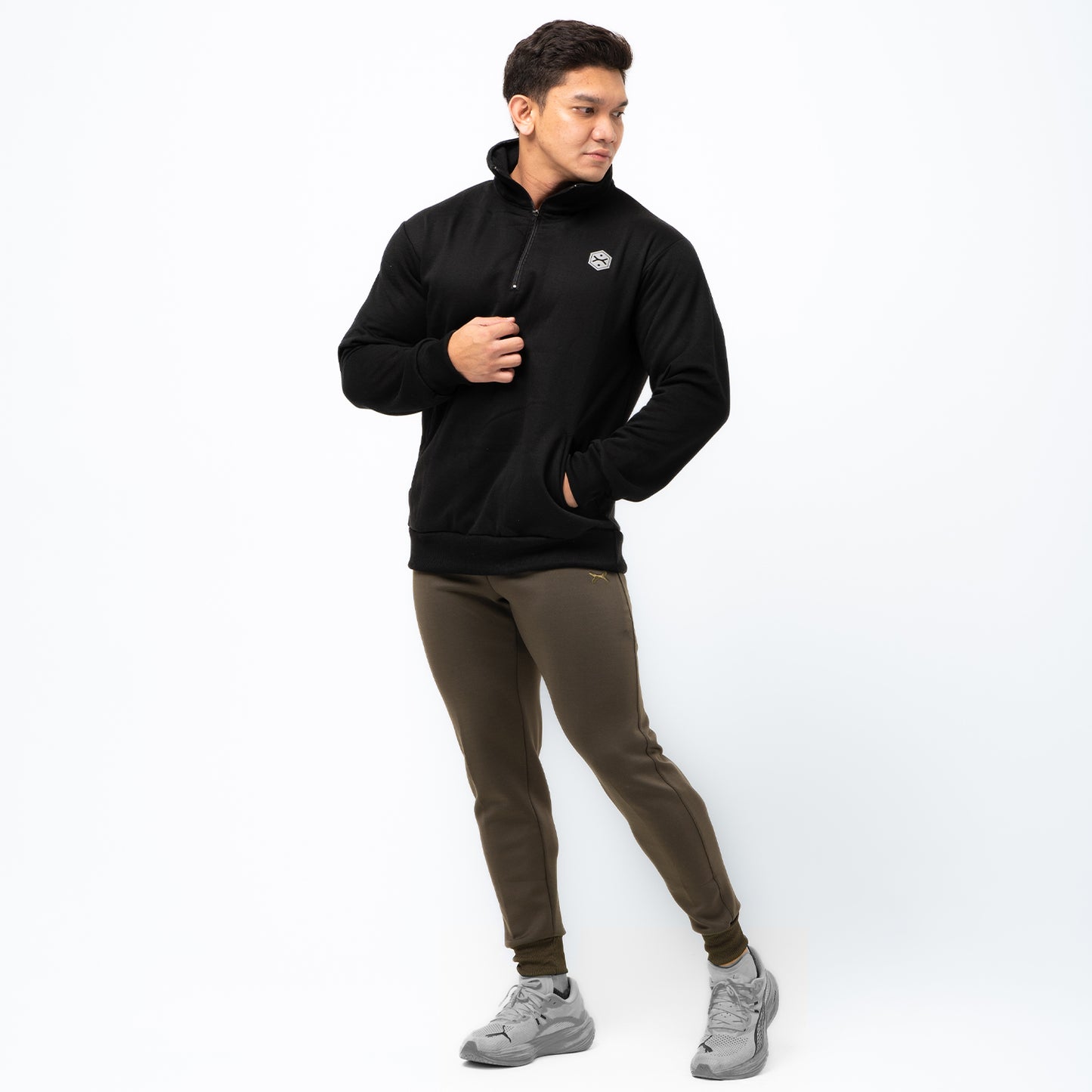 Sweater Fleece Half Zip Blitz series FJS-015 Warm