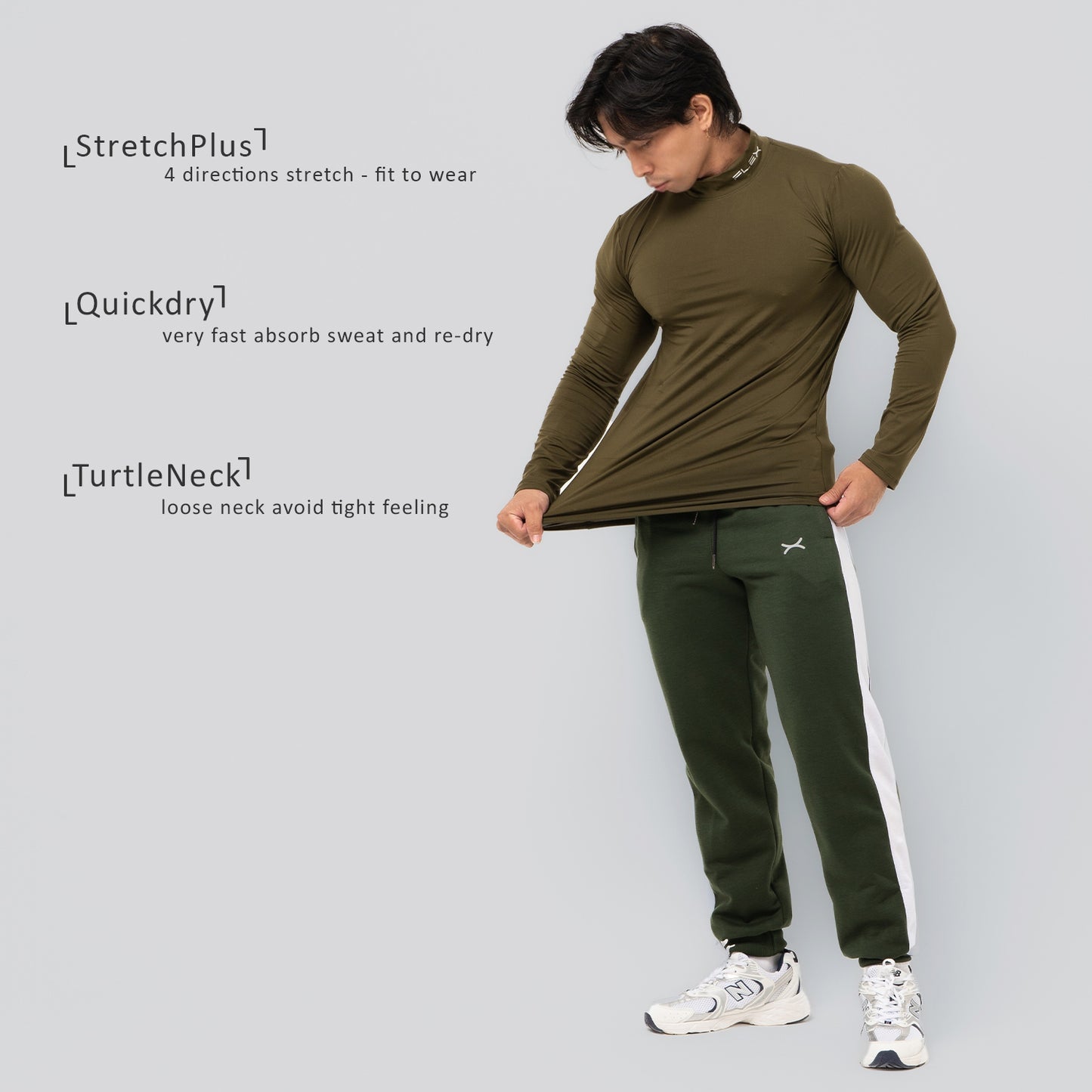 Baselayer Turtleneck Long Sleeves Men FPS-014