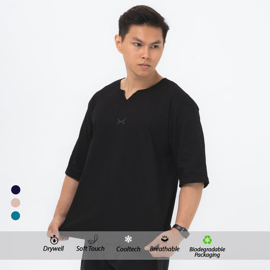 Oversize Tee V Neck FTS-069