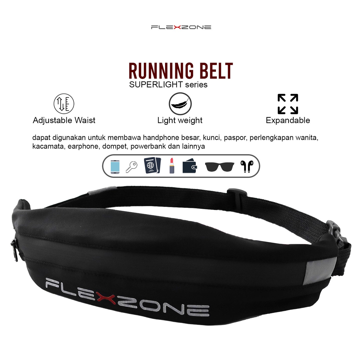 Running Belt Expandable Superlight series FAB-031