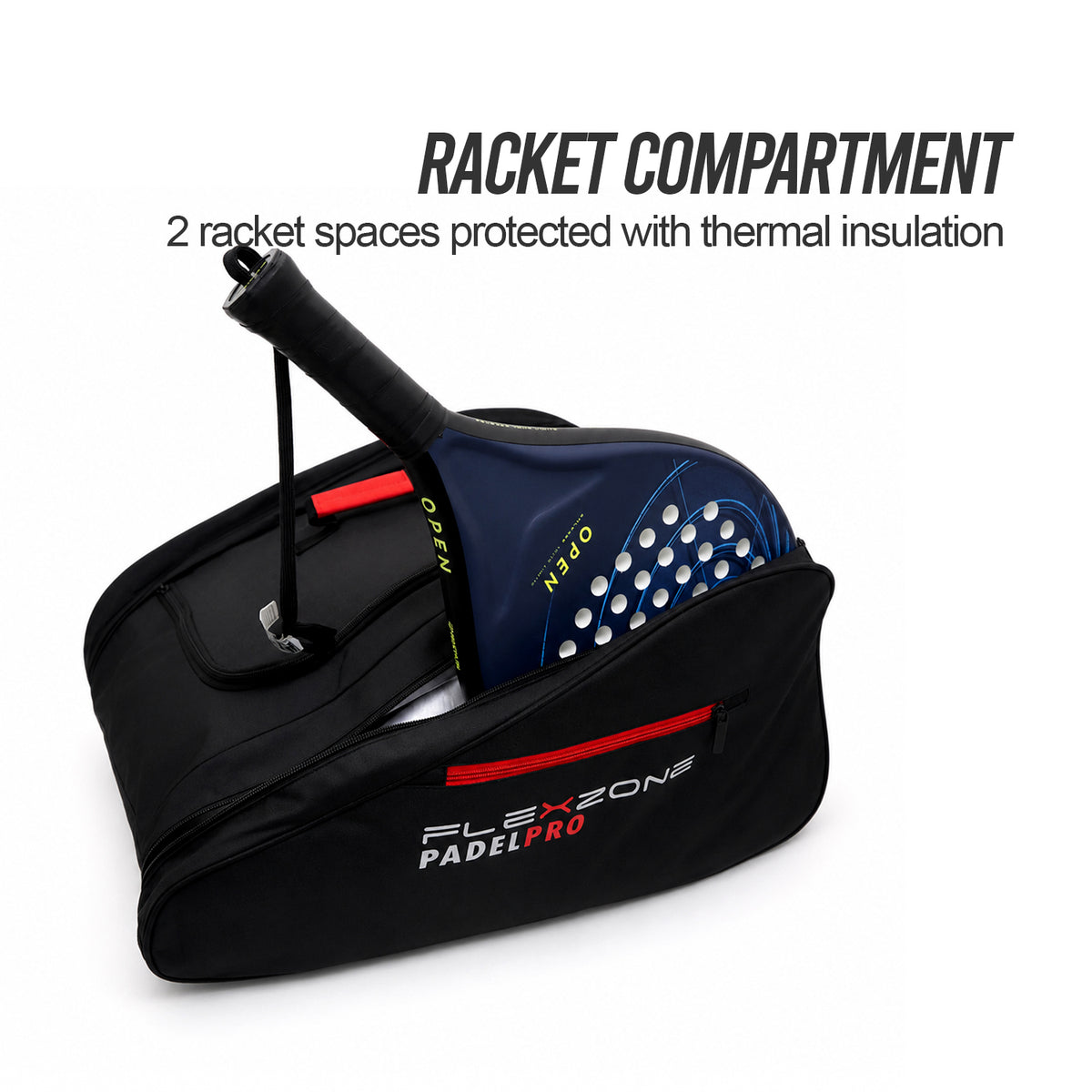 Padel Bag Backpack Dual Racket Compartment Shoes Ransel Raket FAB-043