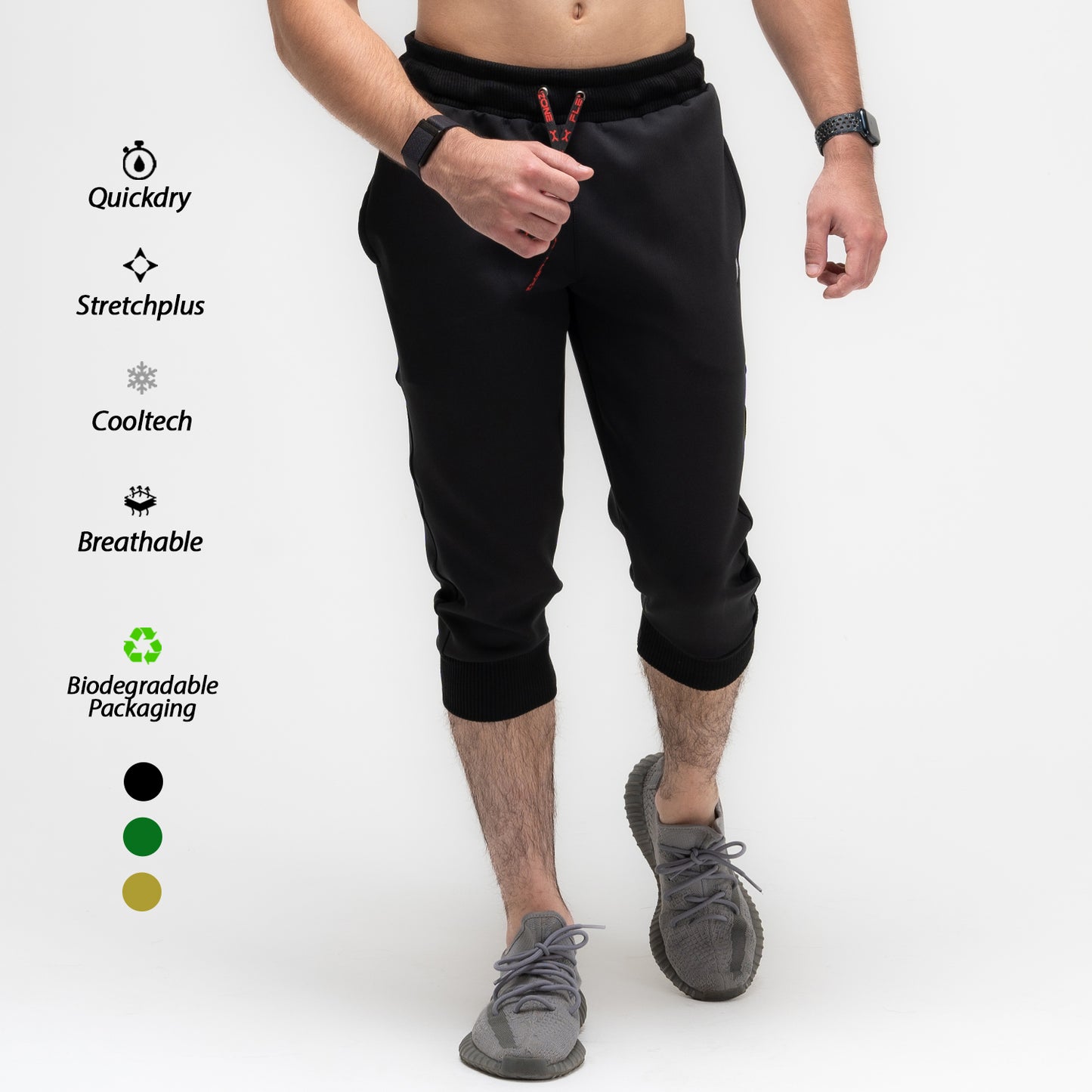 Flexzone Jogger 3/4 Scuba for Sports Running Gym FCS-057