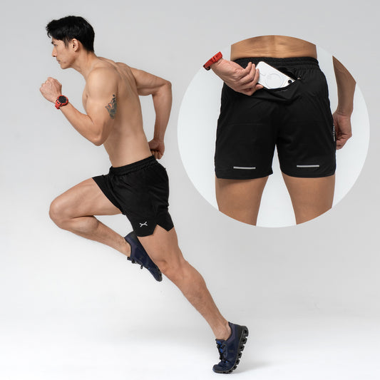 Running Shorts 3 inches plus Inner plus Back Pocket FCS-062