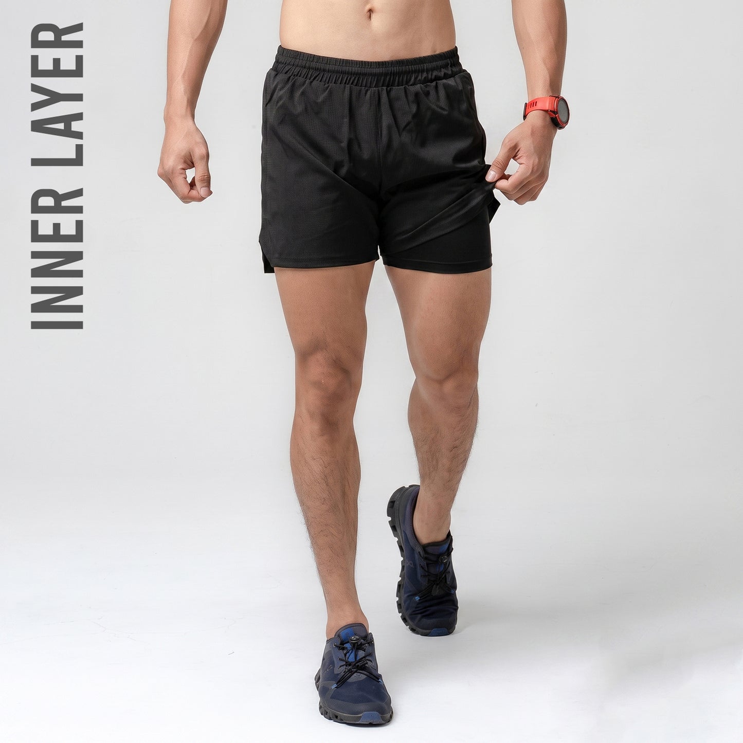 Running Shorts 3 inches plus Inner plus Back Pocket FCS-062